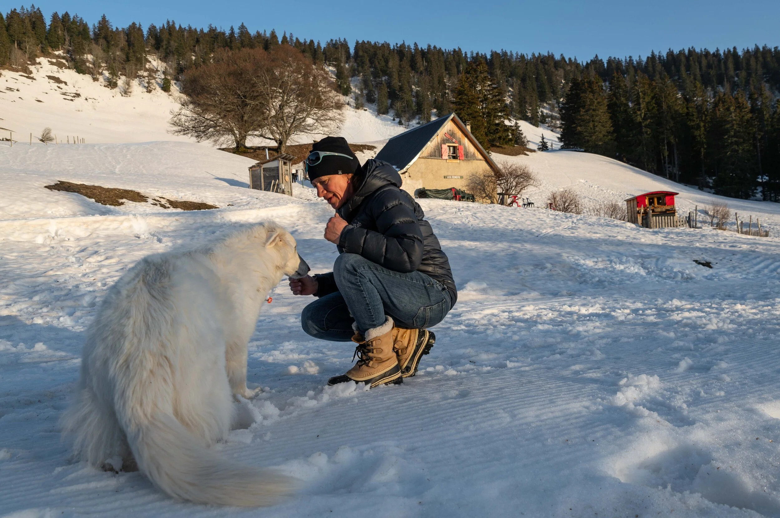 Seule dans la montagne