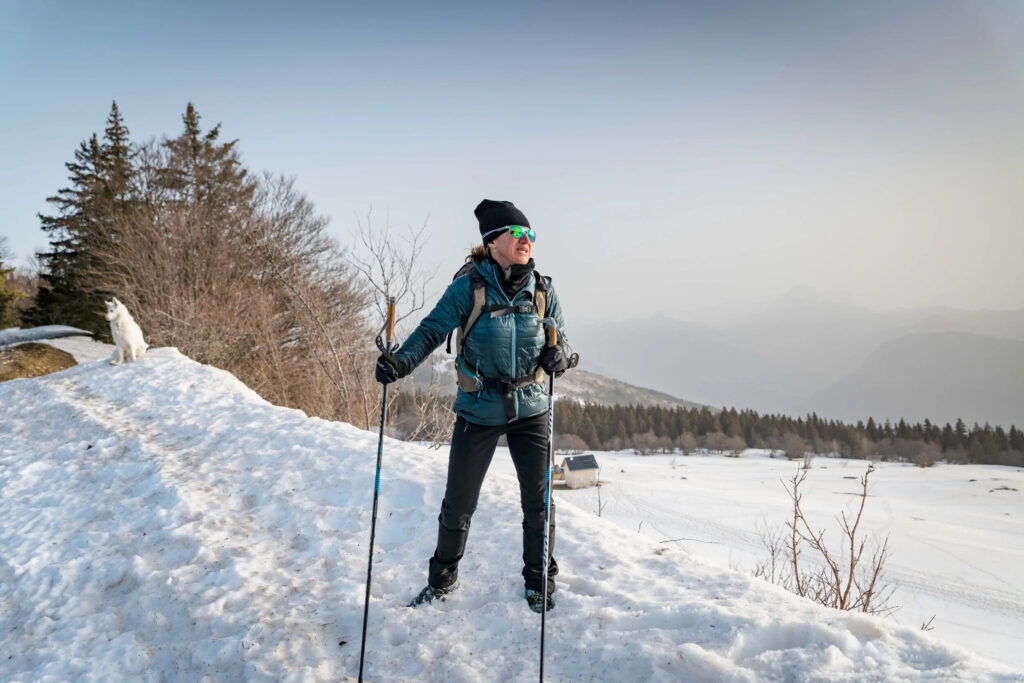 Seule dans la montagne