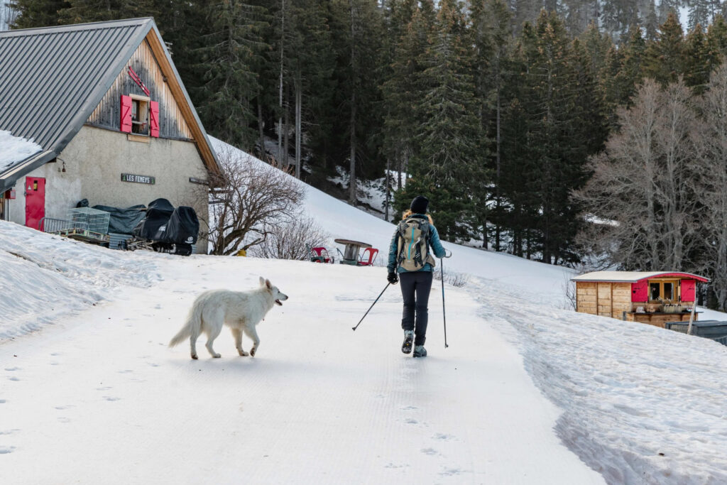 Seule dans la montagne