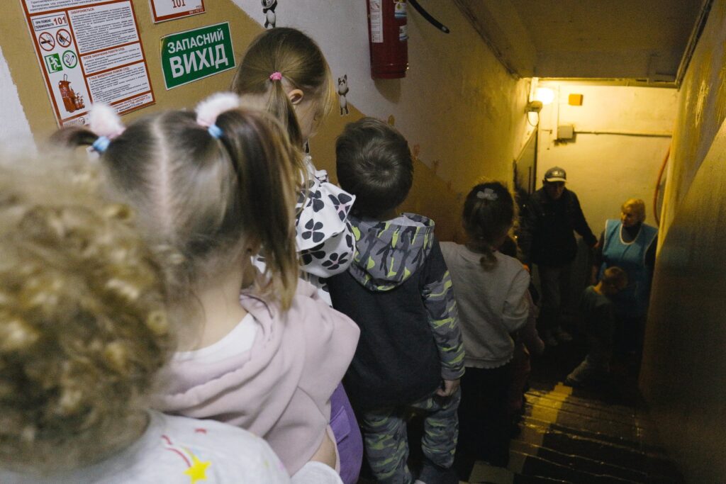 L’école maternelle sous les bombes