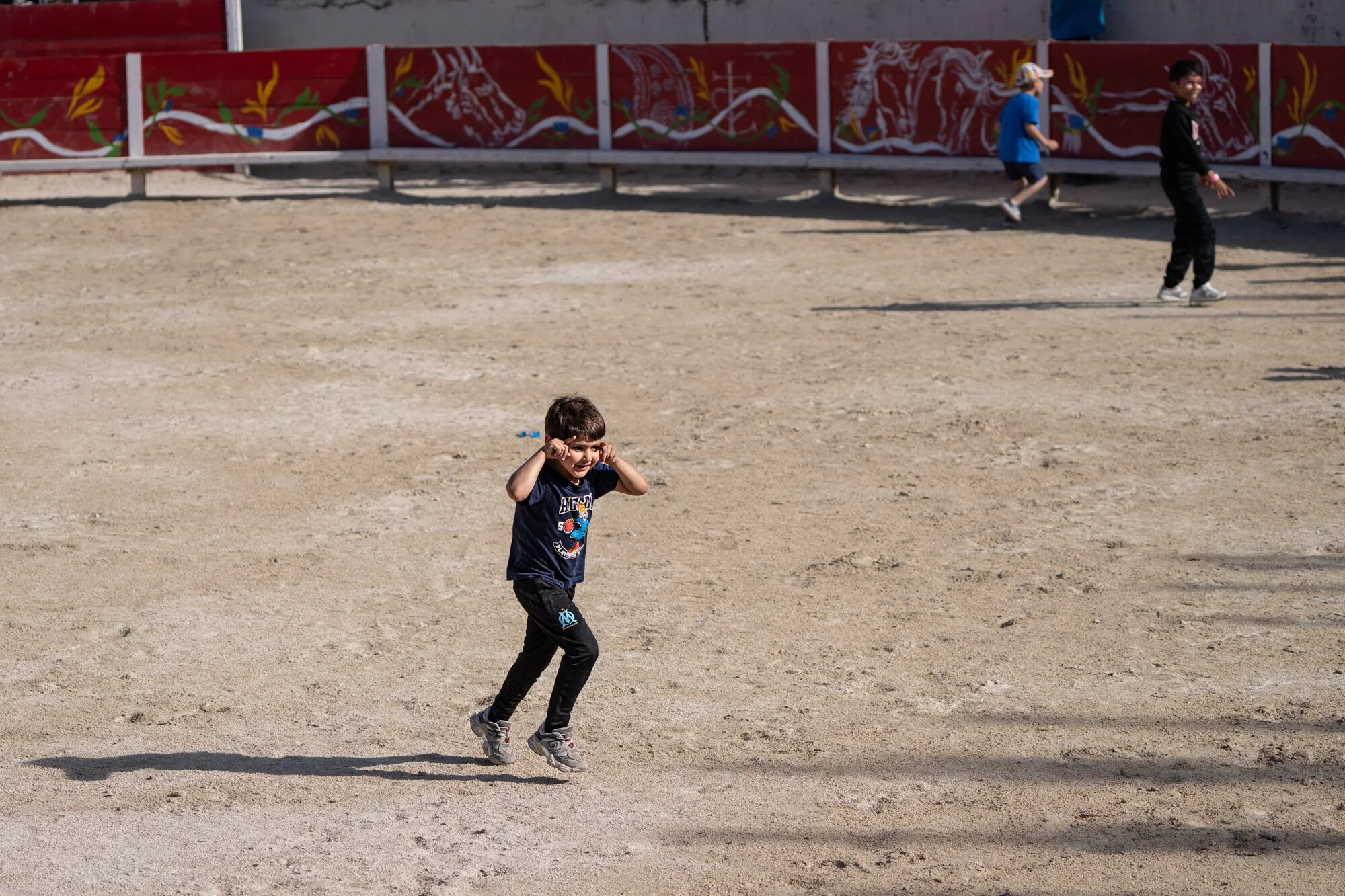 France, Port-Saint-Louis du rhone, 2026-05-17. During the break of the ccaarguaise bull race, children invade the arena 
