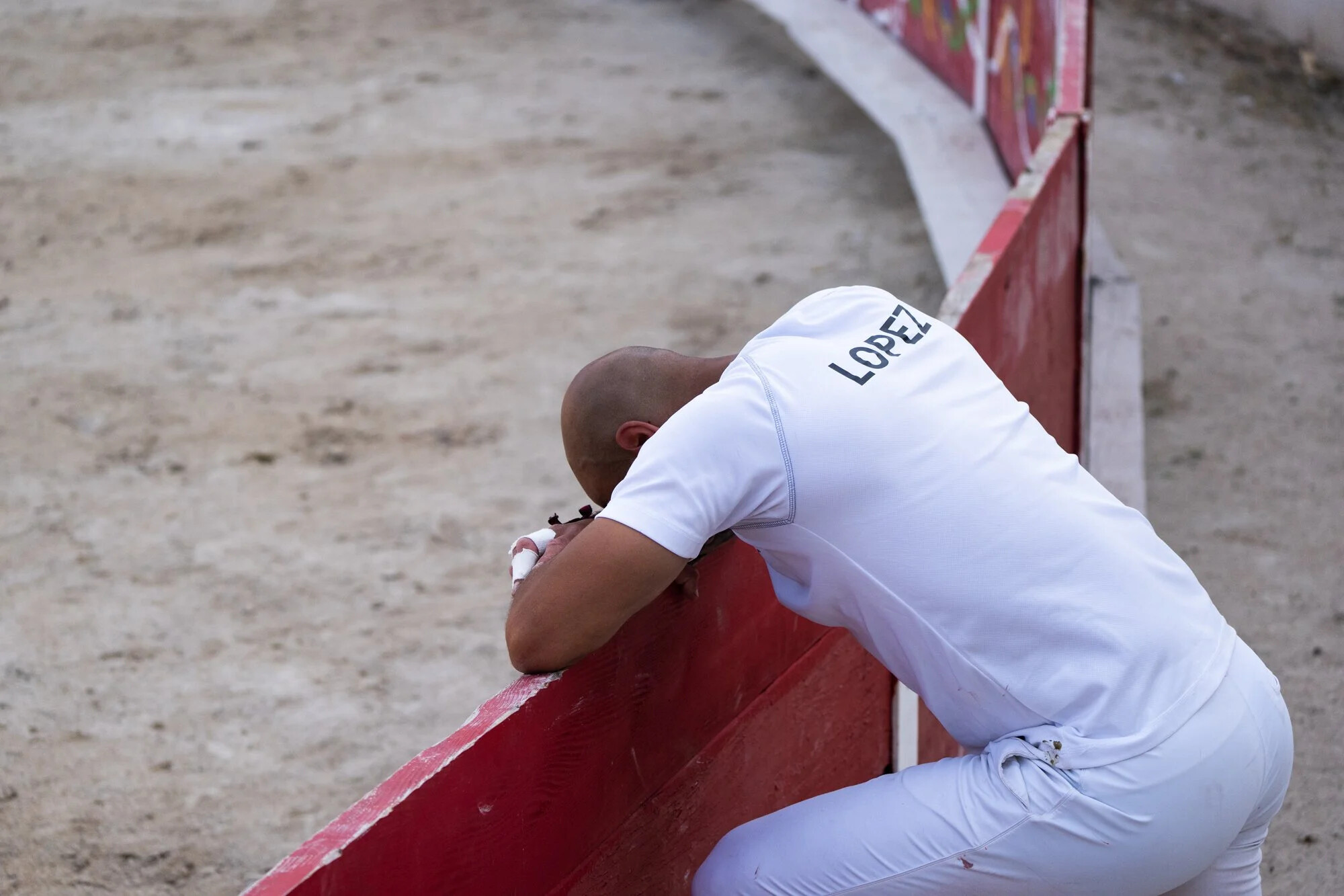 France, Port-Saint-Louis du rhone, 2026-05-17. At the end of a course camarguaise, a bull racing tradition from southern