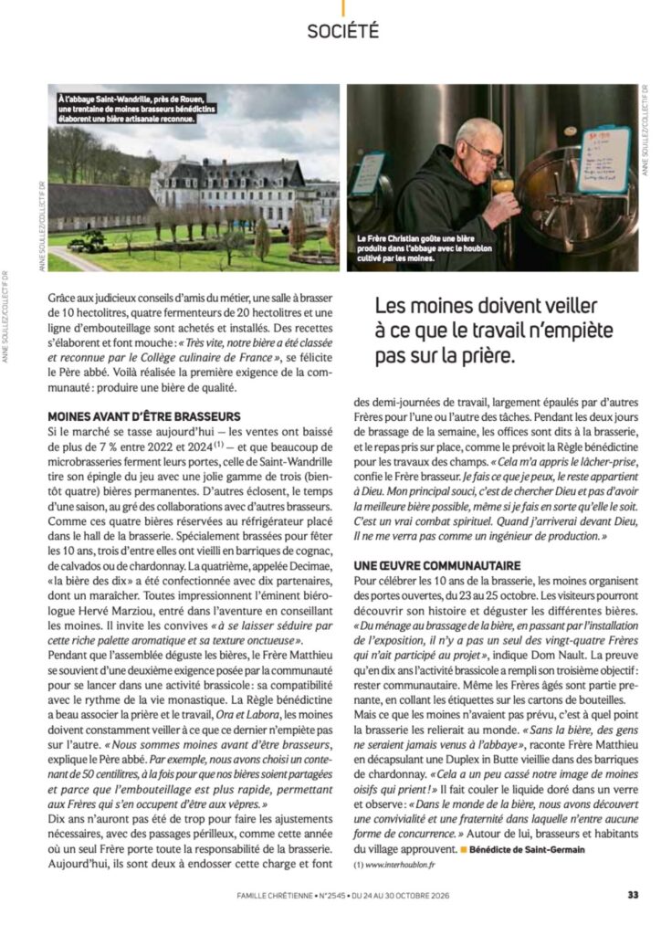 Famille Chrétienne · octobre 2026 · Anne Soullez