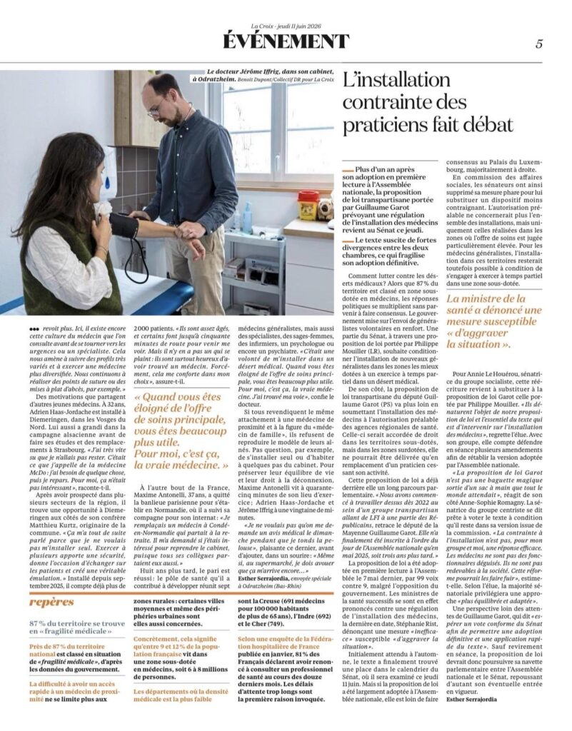Parution dans la presse