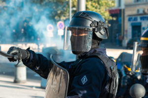 FRANCE-MARSEILLE-2026-10-24.  manisfestation puis emeute dans les centre ville de marseille pour le 24 octobre Protest f