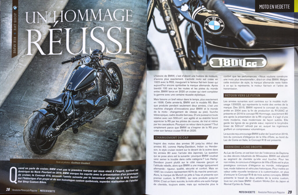 Revolution Motorcycle Magazine · septembre 2022 · Guilhem Gaubert