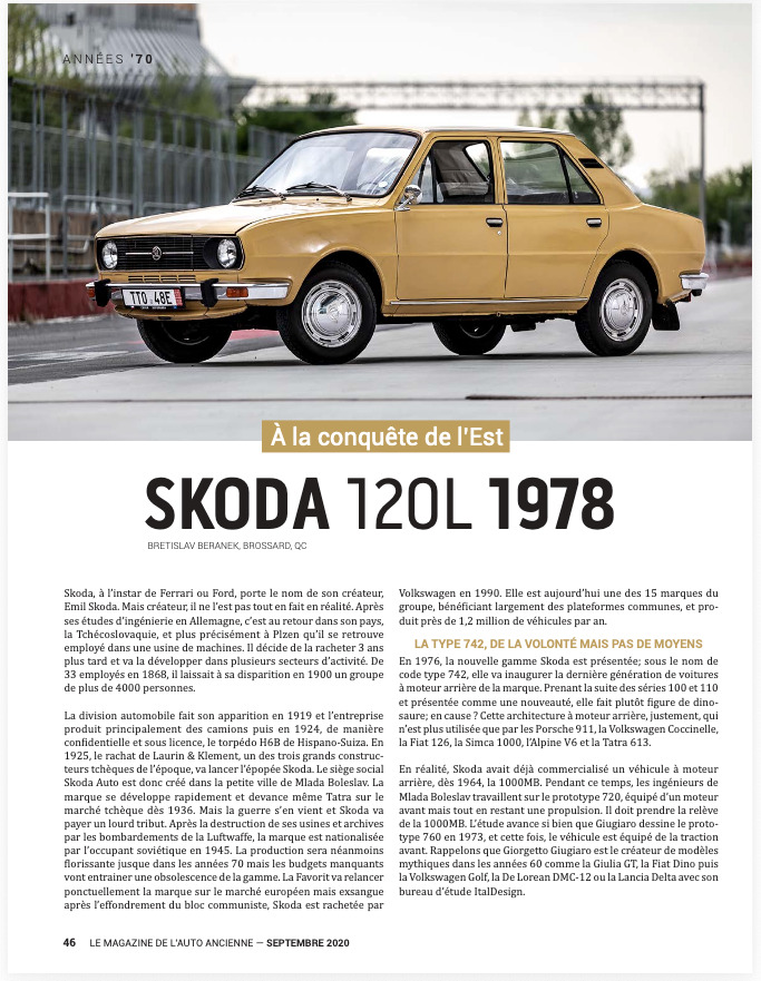 Le magazine de l'Auto Ancienne · septembre 2020 · Guilhem Gaubert