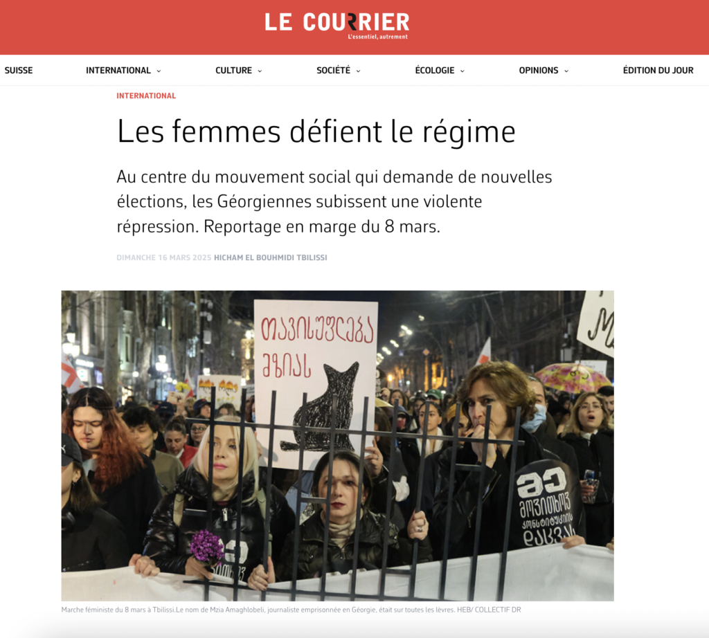 Parution dans la presse
