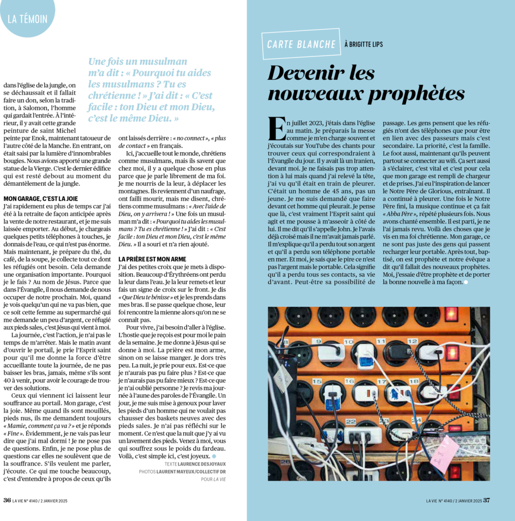 Parution dans la presse