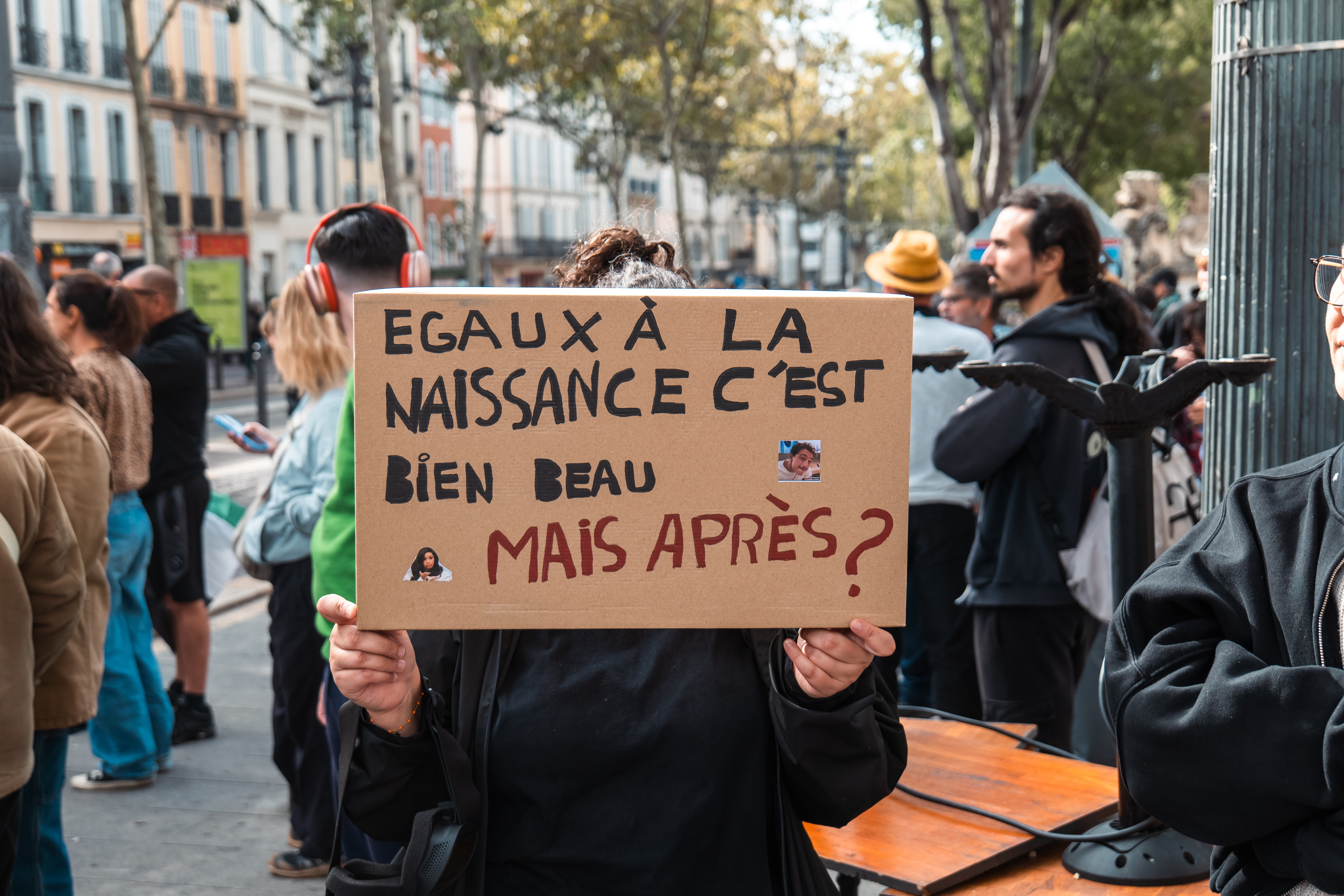FRANCE-MARSEILLE-2026-10-24.  manisfestation puis emeute dans les centre ville de marseille pour le 24 octobre Protest f