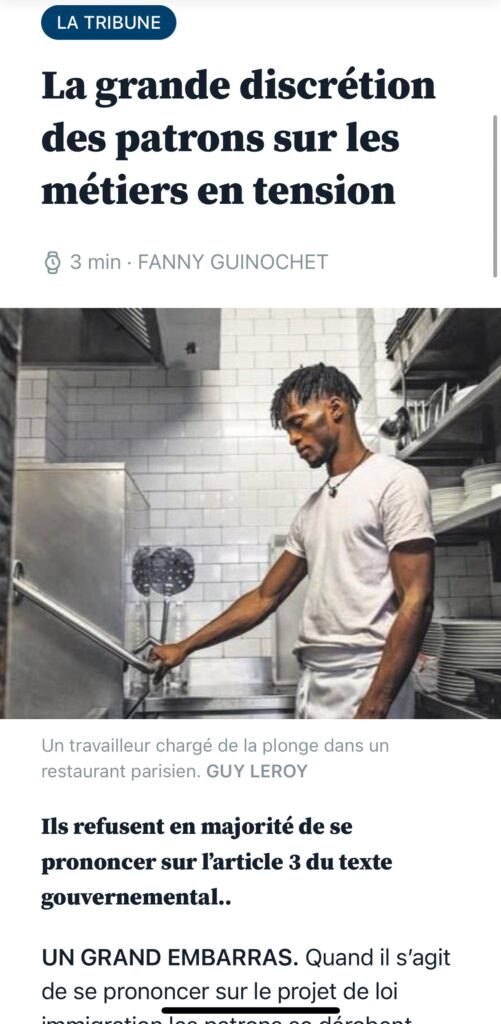 Parution dans la presse