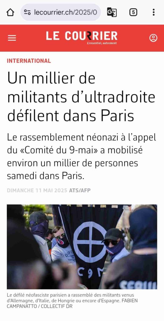 Parution dans la presse