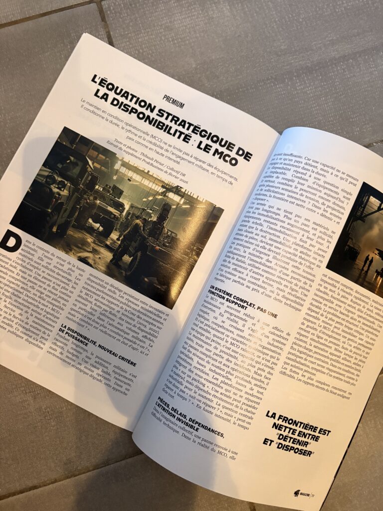 Défense Zone Magazine · avril 2026 · Thibault Périat