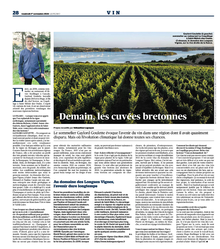 Parution dans la presse