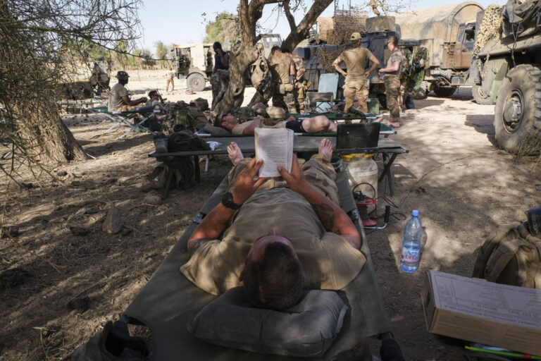 Burkina Faso, Tin-Akoff, 2021-04-11. Deployed in the three-borders area against armed terrorist groups, the men of the C