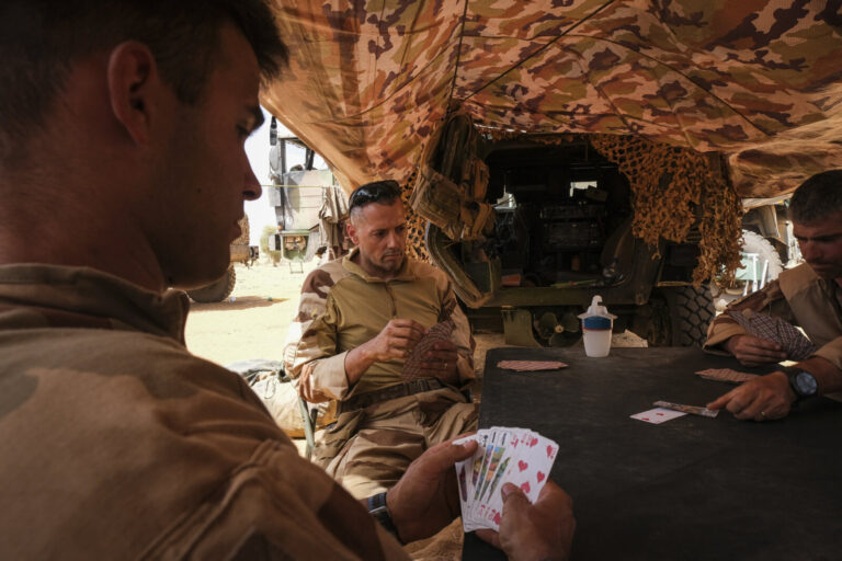 Burkina Faso, Tin-Akoff, 2021-04-12. Deployed in the three-borders area against armed terrorist groups, the men of the C