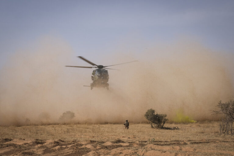 Burkina Faso, Tin-Akoff, 2021-04-06. Deployed in the three-borders area against armed terrorist groups, the men of the C