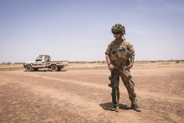 Burkina Faso, Tin-Akoff, 2021-04-10. Deployed in the three-borders area against armed terrorist groups, the men of the C