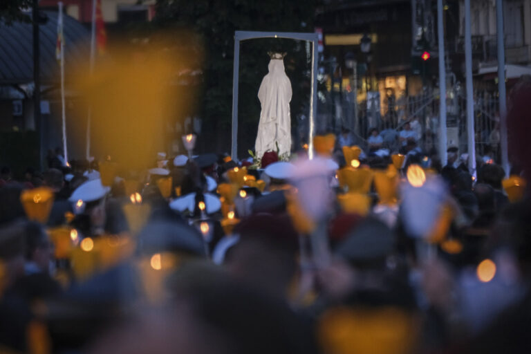 France, Lourdes, 2024-05-25. The 64th International Military Pilgrimage brings soldiers from some forty countries to Lou