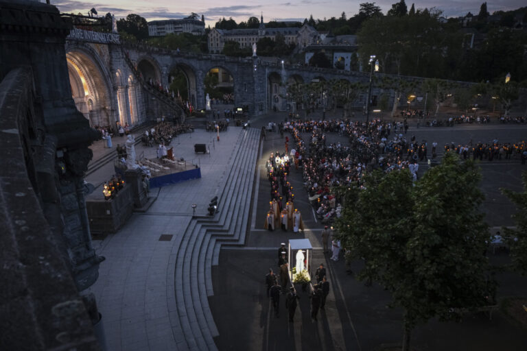 France, Lourdes, 2024-05-25. The 64th International Military Pilgrimage brings soldiers from some forty countries to Lou