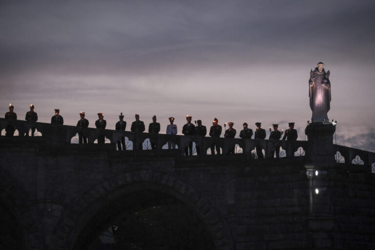 France, Lourdes, 2024-05-25. The 64th International Military Pilgrimage brings soldiers from some forty countries to Lou
