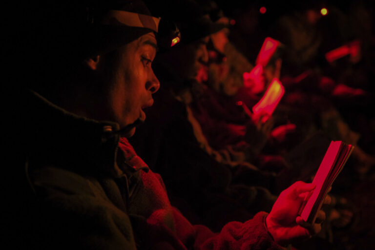 France, Castelnaudary, 2022-02-10. At the 4th Foreign Regiment, the training regiment of the Foreign Legion, recruits fr
