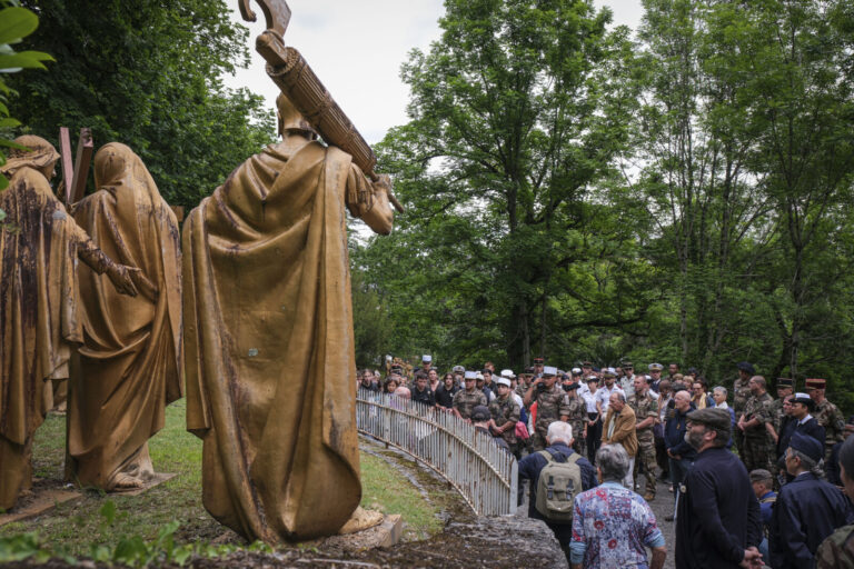 France, Lourdes, 2024-05-24. The 64th International Military Pilgrimage brings soldiers from some forty countries to Lou