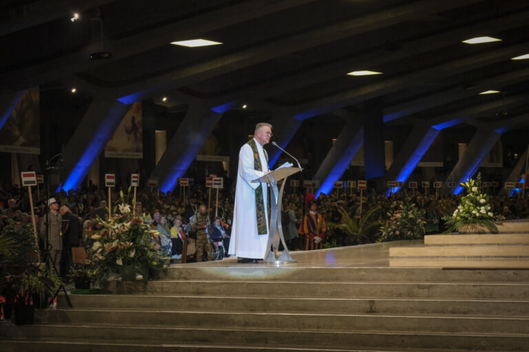 France, Lourdes, 2024-05-24. The 64th International Military Pilgrimage brings soldiers from some forty countries to Lou