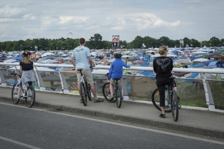 France, Clisson, June 2016. The Hellfest at Clisson in western France, where more than a hundred thousand metal fans gat