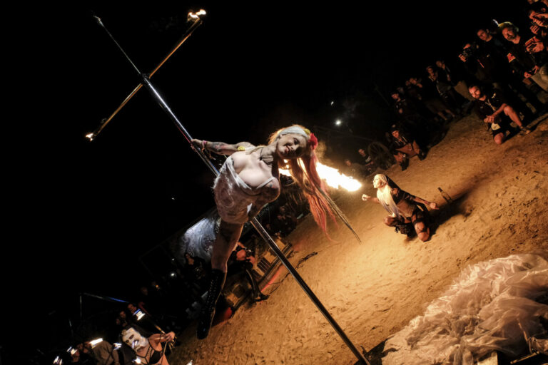 France, Clisson, June 2016. The Hellfest at Clisson in western France, where more than a hundred thousand metal fans gat