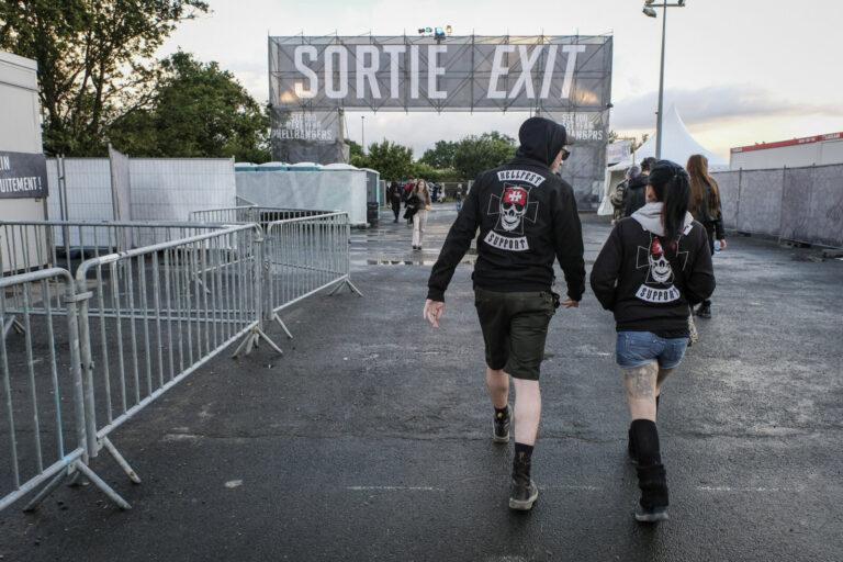 France, Clisson, June 2016. The Hellfest at Clisson in western France, where more than a hundred thousand metal fans gat
