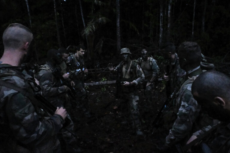 France, Maripasoula, 2018-12-08. Operation Harpie, the French army and gendarmerie fight against illegal gold mining in 