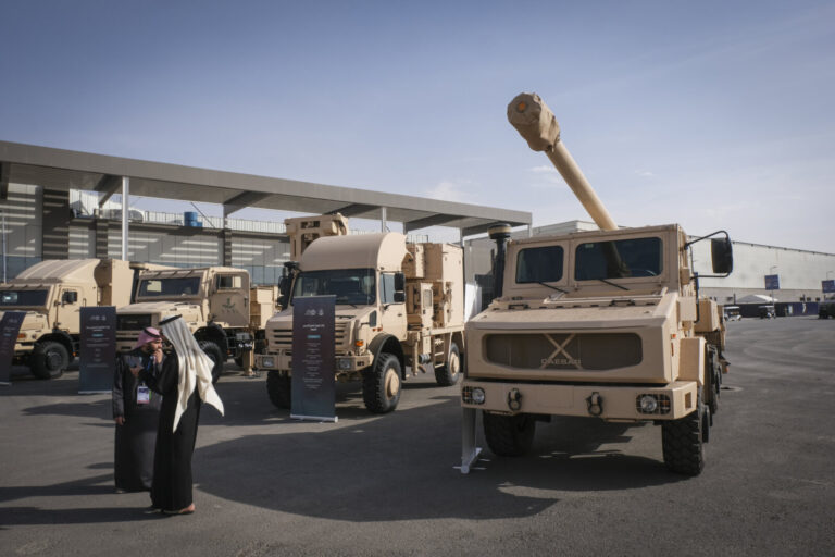 Saudi Arabia, Riyadh, 2024-02-04. The World Defense Show in Riyadh brings the arms industry of every continent together 