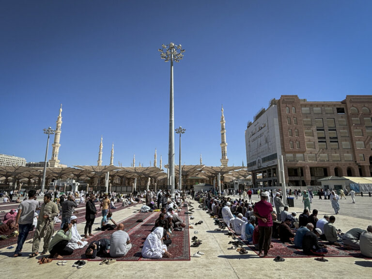 Saudi Arabia, Madinah, 2024-02-12. Madinah, the second holy city of Islam, receives pilgrims all year round around Al-Ma