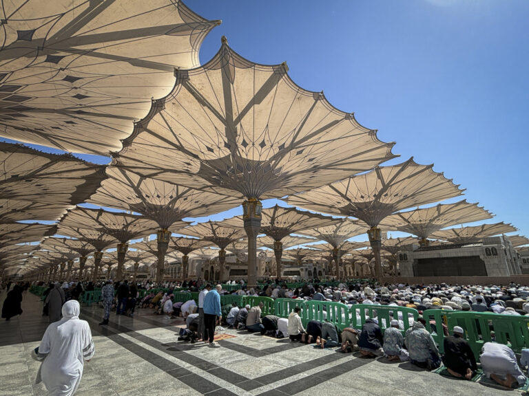 Saudi Arabia, Madinah, 2024-02-12. Madinah, the second holy city of Islam, receives pilgrims all year round around Al-Ma
