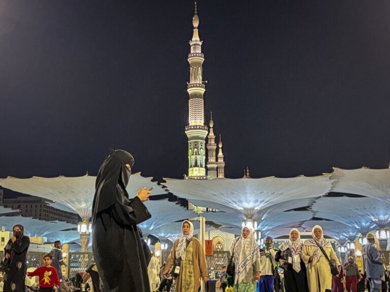 Saudi Arabia, Madinah, 2024-02-12. Madinah, the second holy city of Islam, receives pilgrims all year round around Al-Ma