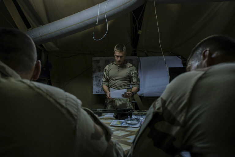 Mali, Kidal, 2018-08-28. At Kidal, the most advanced French base in northern Mali, a few hundred soldiers live under the