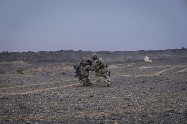 Mali, Kidal, 2018-08-28. At Kidal, the most advanced French base in northern Mali, a few hundred soldiers live under the