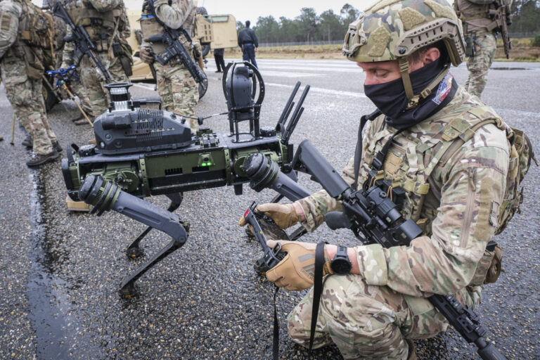 France, Bordeaux, 2025-04-03. The Sofins 2025 special forces trade show will be held at the Souge military camp (13th RD