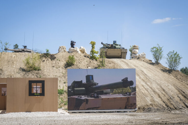 France, Paris, 2022-06-12. Eurosatory 2022, the international land and airland defence and security exhibition, held in 