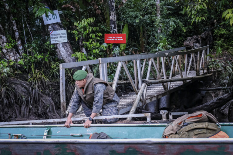 France, Regina, 2018-12-11. At Regina in French Guiana, the equatorial forest training centre run by the Foreign Legion 