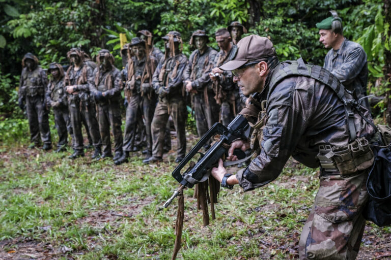 France, Regina, 2018-12-11. At Regina in French Guiana, the equatorial forest training centre run by the Foreign Legion 