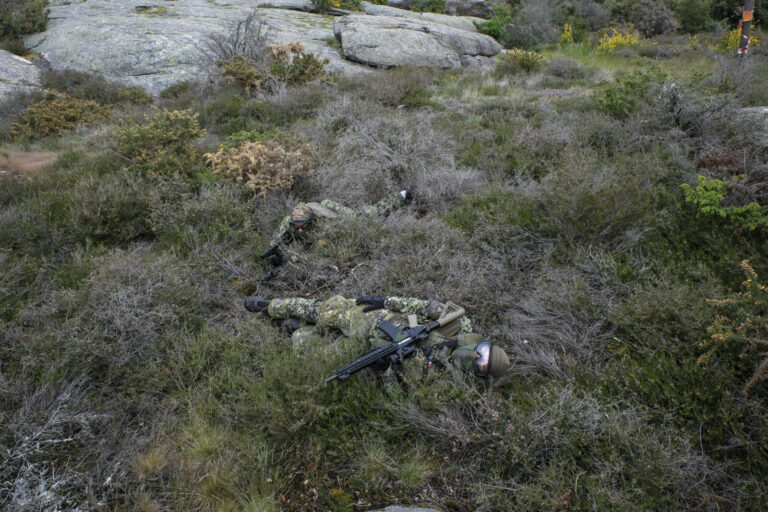 France, Carcassonne, 2019-05-18. For twenty four hours near Carcassonne, some fifty airsoft players fight operation Mete