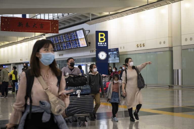 China, Hong Kong, 2020-01-26. On 26 January 2020, at the very start of the coronavirus epidemic and in the middle of the