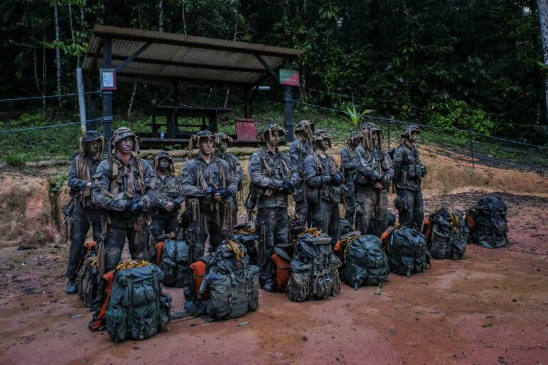 France, Regina, 2018-12-11. At Regina in French Guiana, the equatorial forest training centre run by the Foreign Legion 