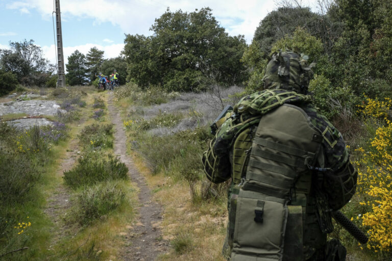 France, Carcassonne, 2019-05-19. For twenty four hours near Carcassonne, some fifty airsoft players fight operation Mete