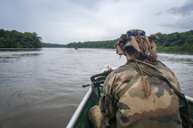 France, Regina, 2018-12-13. At Regina in French Guiana, the equatorial forest training centre run by the Foreign Legion 