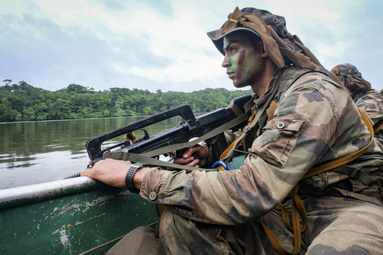 France, Regina, 2018-12-13. At Regina in French Guiana, the equatorial forest training centre run by the Foreign Legion 