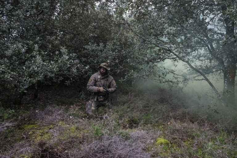 France, Carcassonne, 2019-05-19. For twenty four hours near Carcassonne, some fifty airsoft players fight operation Mete