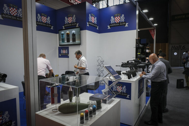 France, Paris, 2022-06-16. Eurosatory 2022, the international land and airland defence and security exhibition, held in 